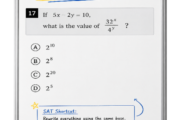 SAT Exponents: The Shortcut Most Students Miss