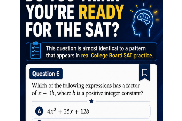 SAT Quadratics and Factors Questions